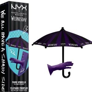 NYX Professional Makeup Wednesday Phone Umbrella NEW in Box Limited Edition
